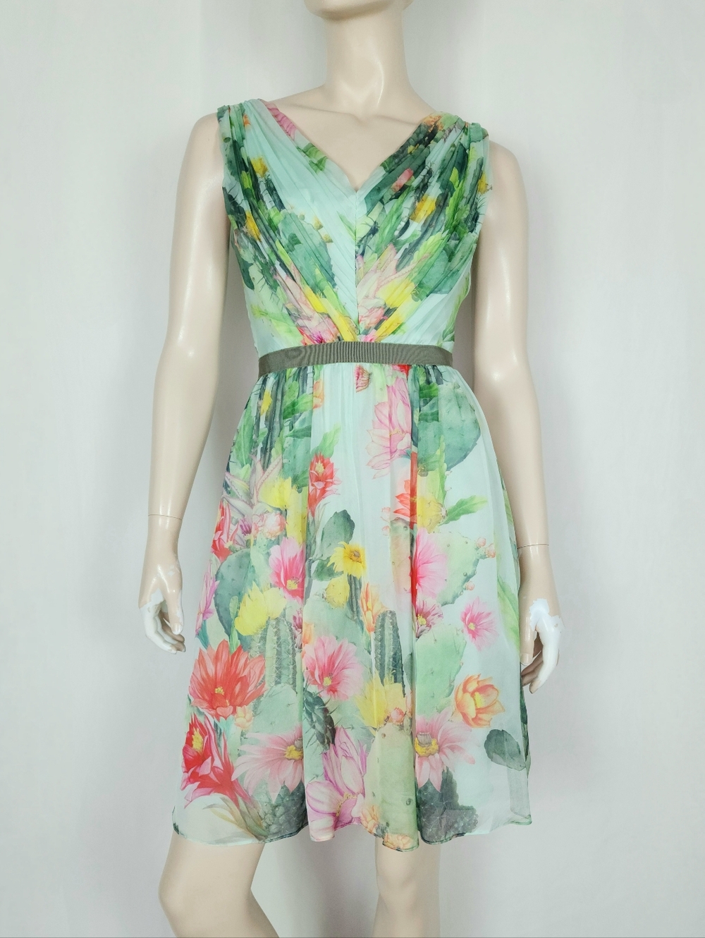 Matthew Williamson Silk Cactus Garden Dress XS